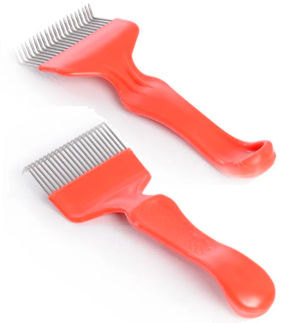 Uncapping fork (Straight or bent needle)
