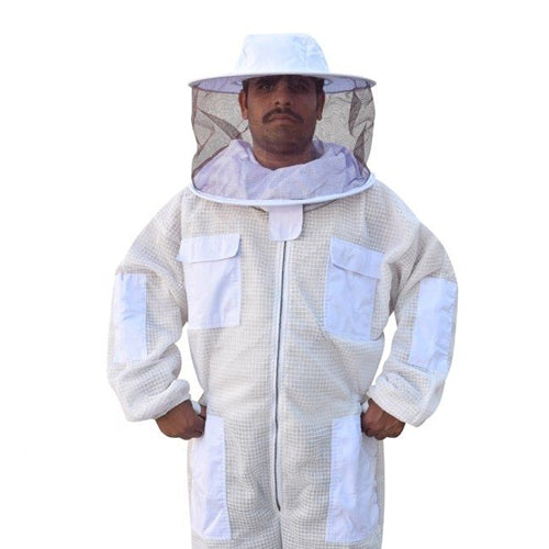 Ventilated full bee suits Round Hat