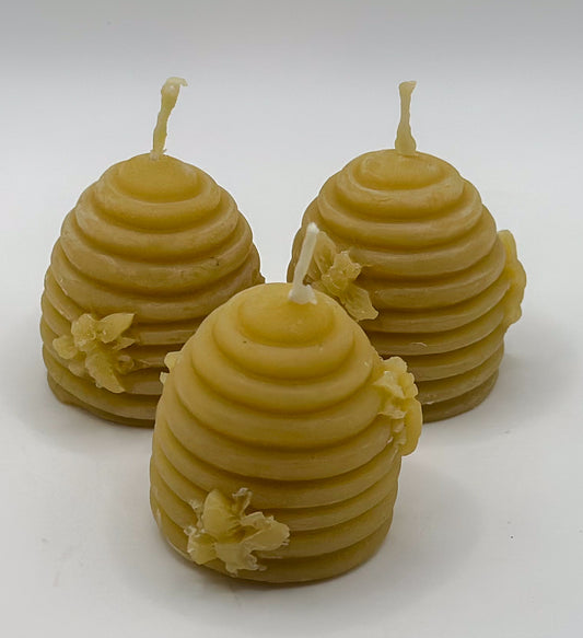 Small  Beehive Beeswax Candle