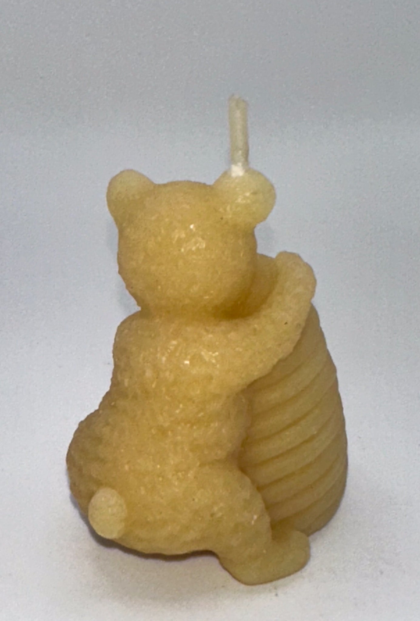 Bear with Hive Beeswax Candle